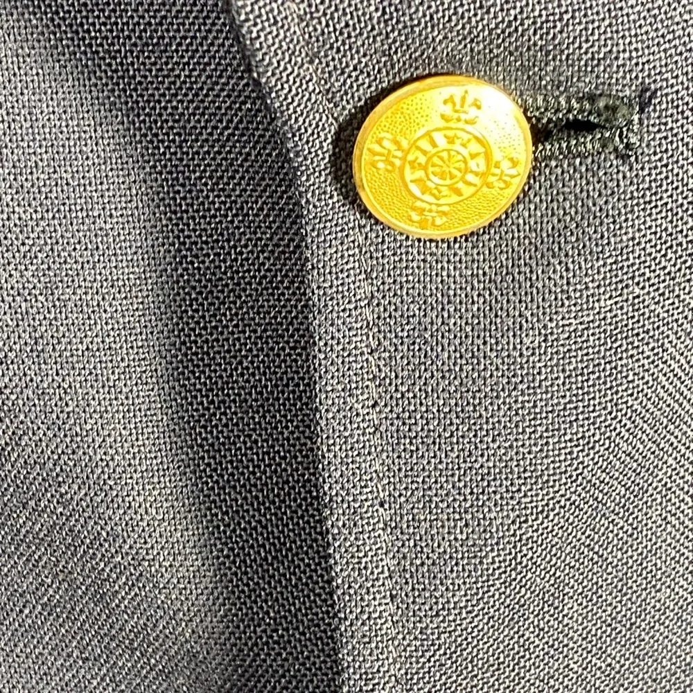 Classic Navy Blazer with Gold Buttons